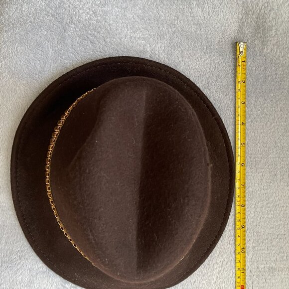 Accented Brown Wool Hat - Picture 9 of 12